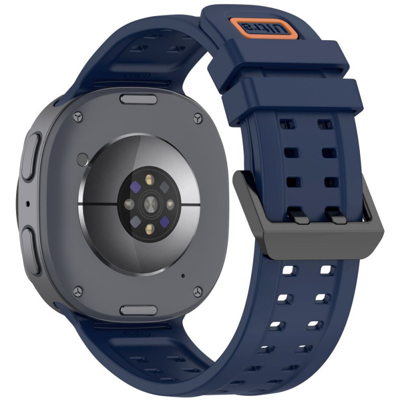 Pulseira Tech-Protect Silicone Air para Samsung Galaxy Watch 8 / 9 / Classic 40 / 44 / 46 mm, azul-marinho