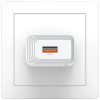 Carregador de parede USB-A USAMS CC326 T69, 10,5 W, 2,1 A, branco