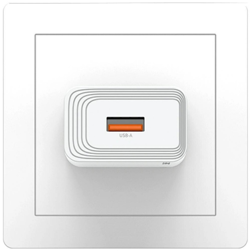 Carregador de parede USB-A USAMS CC326 T69, 10,5 W, 2,1 A, branco