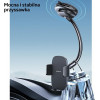 Suporte de telemóvel para painel de automóvel USAMS US-ZJ065 com ventosa, preto (ZJ065ZJ01)