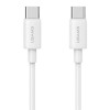 Carregador de parede USAMS CC339 T76 45W GaN USB-C com cabo SJ711 USB-C para USB-C (1 m), branco