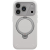Capa UNIQ Elix para Apple iPhone 18 Pro / 17 Pro, suporte rotativo 360, cinza-claro