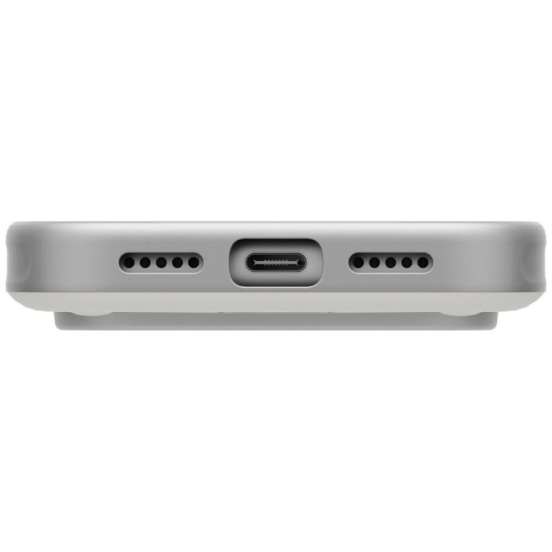 Capa UNIQ Elix para Apple iPhone 18 Pro / 17 Pro, suporte rotativo 360, cinza-claro