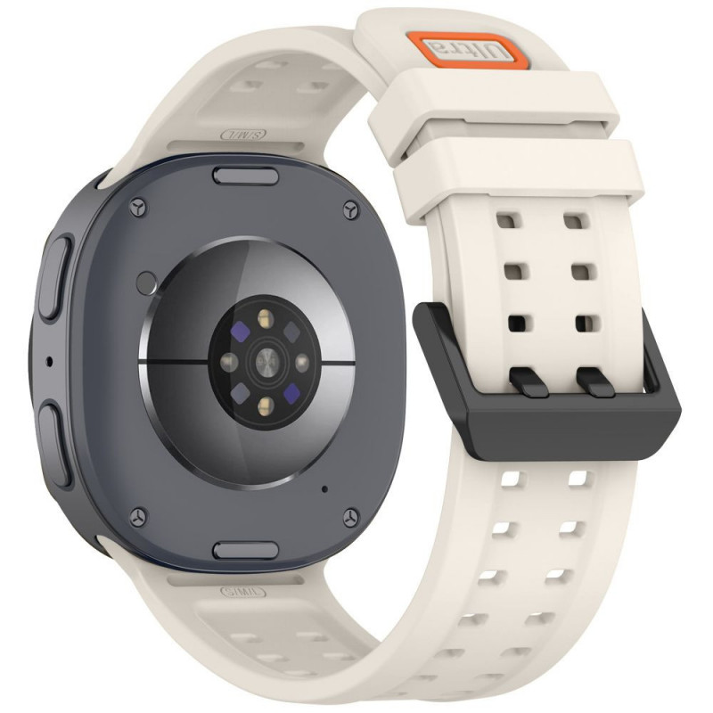 Pulseira Tech-Protect Silicone Air para Samsung Galaxy Watch 8 / 9 / Classic 40 / 44 / 46 mm, Starlight
