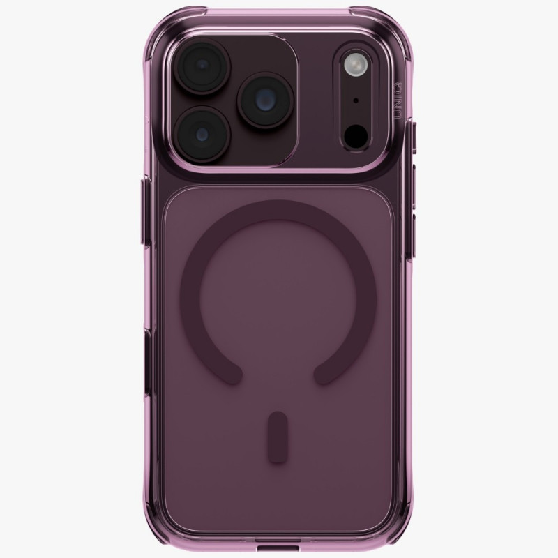 Capa UNIQ LifePro Xtreme para Apple iPhone 18 Pro / 17 Pro, Magclick Charging, bordô