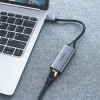 Adaptador de rede Ugreen CM199 USB-C para RJ45 Gigabit Ethernet, 1000 Mbps, cinzento