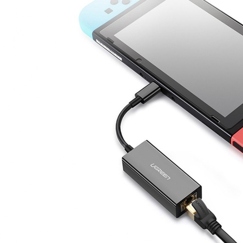 Adaptador de rede Ugreen CM199 USB-C para RJ45 Gigabit Ethernet, 1000 Mbps, cinzento