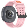 Pulseira Tech-Protect Silicone Air para Samsung Galaxy Watch 8 / 9 / Classic 40 / 44 / 46 mm, rosa em pó