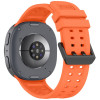 Pulseira de silicone Tech-Protect Silicone Air para Samsung Galaxy Watch 8 / 9 / Classic 40 / 44 / 46 mm, laranja tangerina