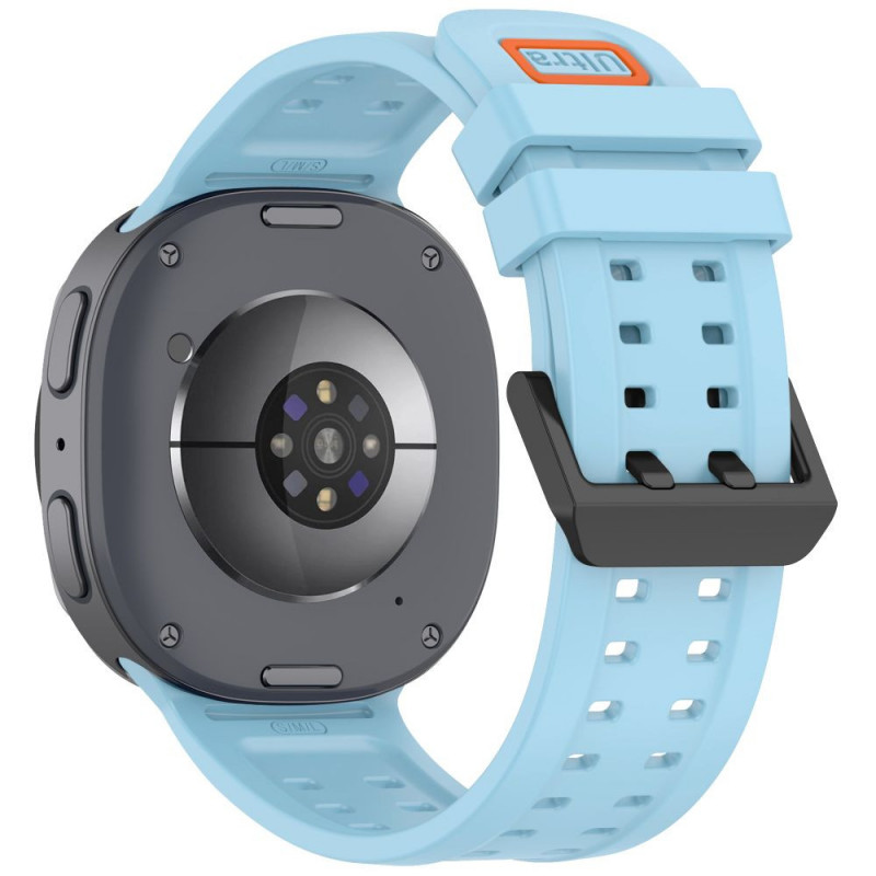 Pulseira Tech-Protect Silicone Air para Samsung Galaxy Watch 8 / 9 / Classic 40 / 44 / 46 mm, azul-claro