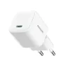 Joyroom TCG08 (JR-TCG08) carregador de viagem GaN, USB-C, 20W, PD 3.0, QC 3.0, branco