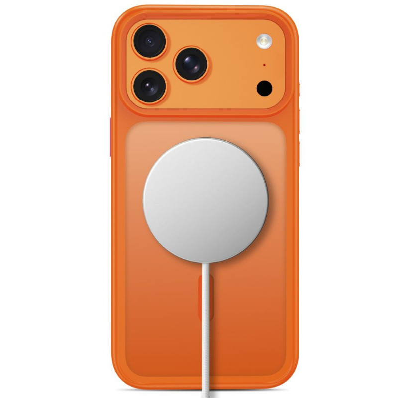 Capa Tech-Protect Magmat MagSafe CC para Apple iPhone 17 Pro / 18 Pro, laranja cósmico mate
