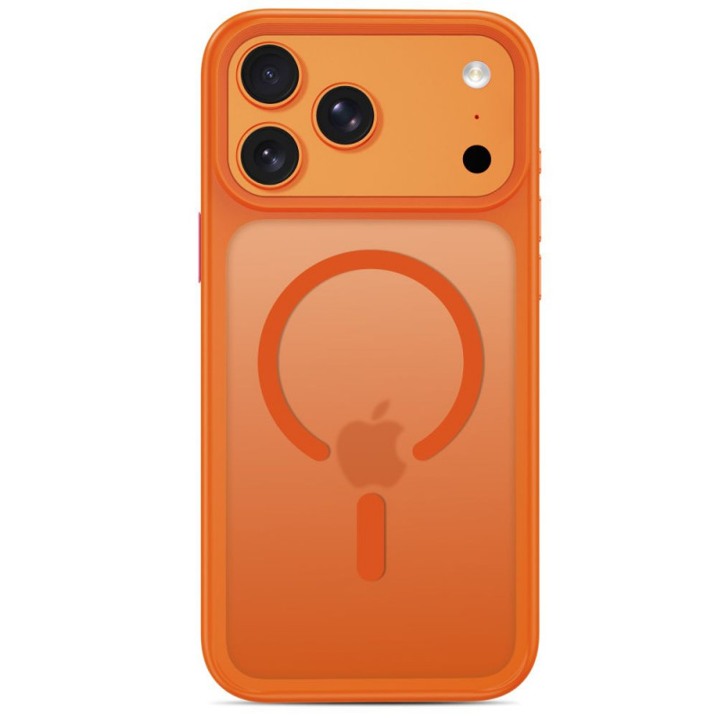 Capa Tech-Protect Magmat MagSafe CC para Apple iPhone 17 Pro Max / 18 Pro Max, laranja cósmico mate