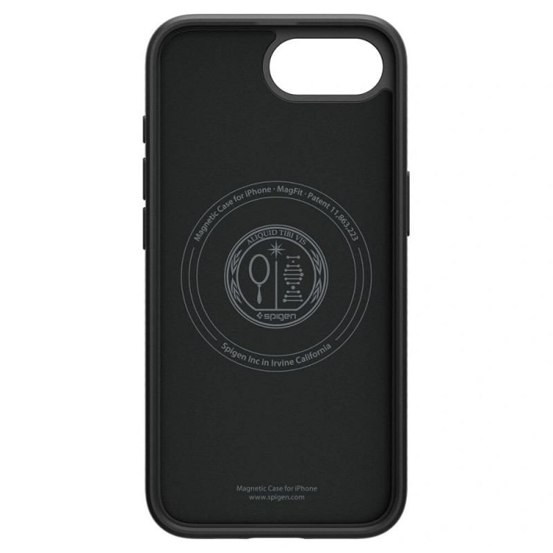 Capa Spigen Liquid Air Mag MagSafe para Apple iPhone 17e / 16e, preto mate