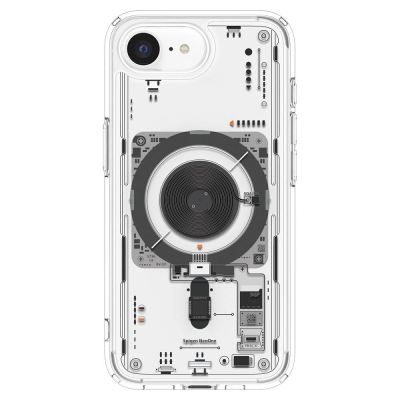 Capa Spigen Ultra Hybrid Mag MagSafe para Apple iPhone 17e / 16e, Neo One, Transparente