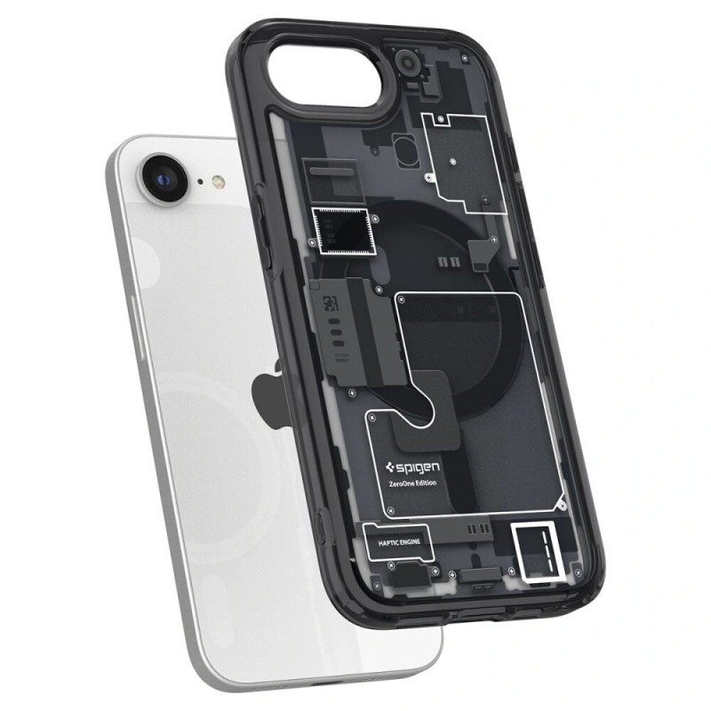 Capa Spigen Ultra Hybrid Mag MagSafe para Apple iPhone 17e / 16e, Zero One preta
