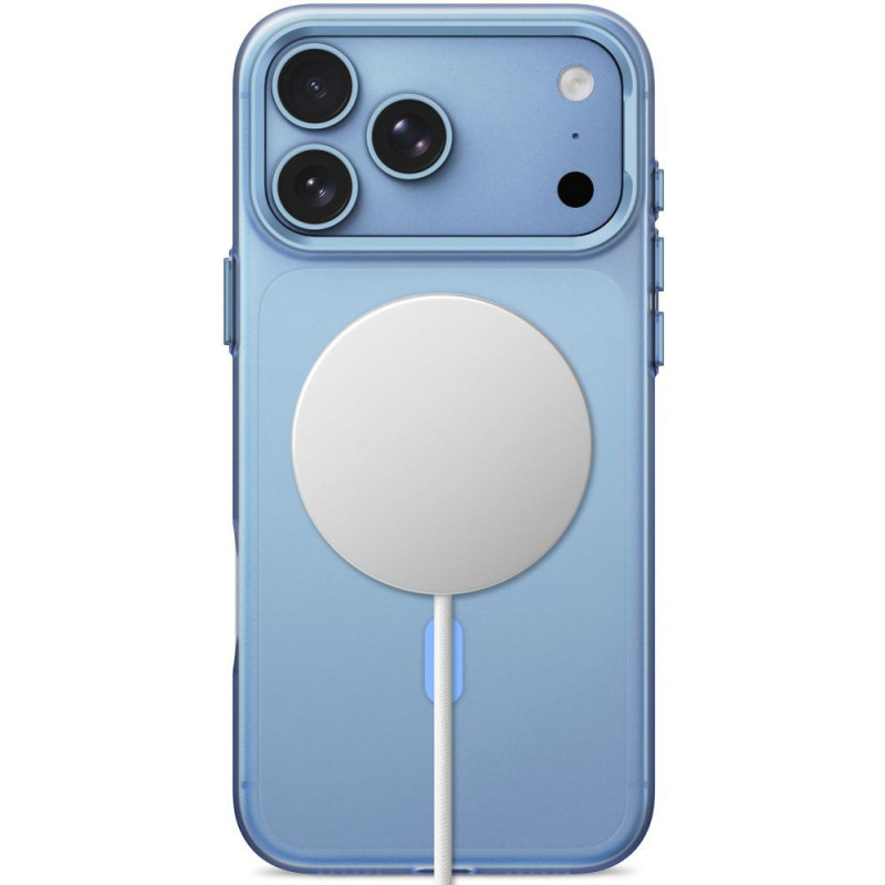Capa MagZero MagSafe Tech-Protect para Apple iPhone 17 Pro Max / 18 Pro Max, azul-claro mate
