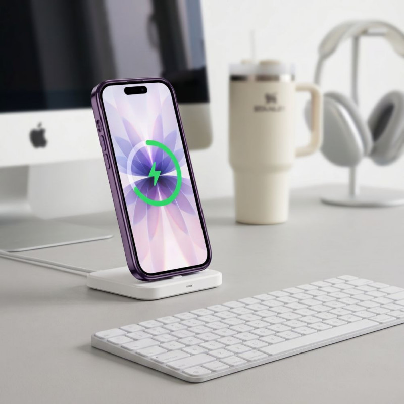Capa MagFlex MagSafe Tech-Protect para Apple iPhone 17, Shiny Lavender