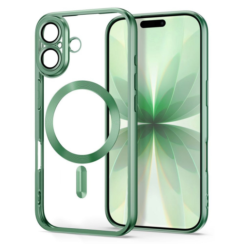 Capa MagFlex MagSafe Tech-Protect para Apple iPhone 17, verde-salva mate