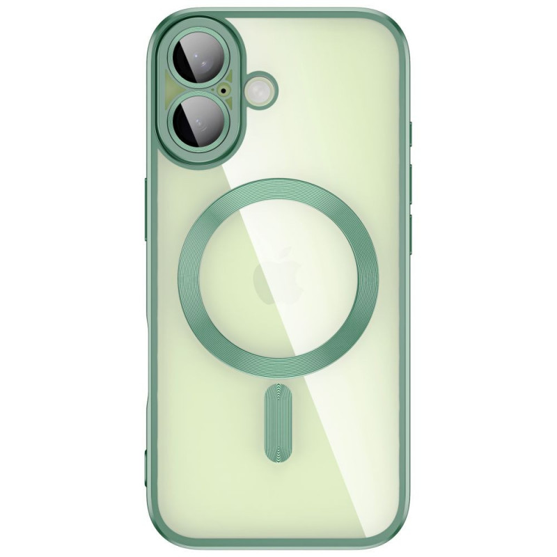 Capa MagFlex MagSafe Tech-Protect para Apple iPhone 17, verde-salva mate