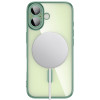 Capa MagFlex MagSafe Tech-Protect para Apple iPhone 17, verde-salva mate
