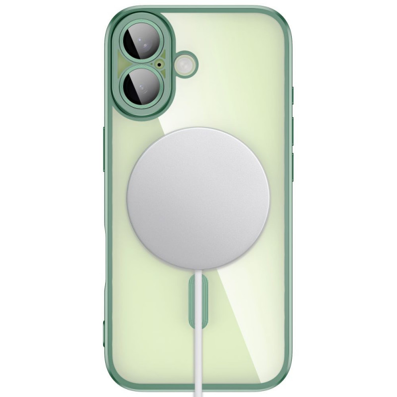 Capa MagFlex MagSafe Tech-Protect para Apple iPhone 17, verde-salva mate