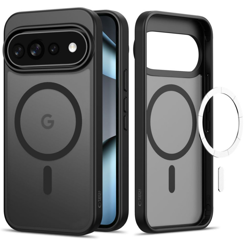 Capa Magmat MagSafe Tech-Protect para Google Pixel 9 / 9 Pro / 10 / 10 Pro / 11 / 11 Pro, preto mate