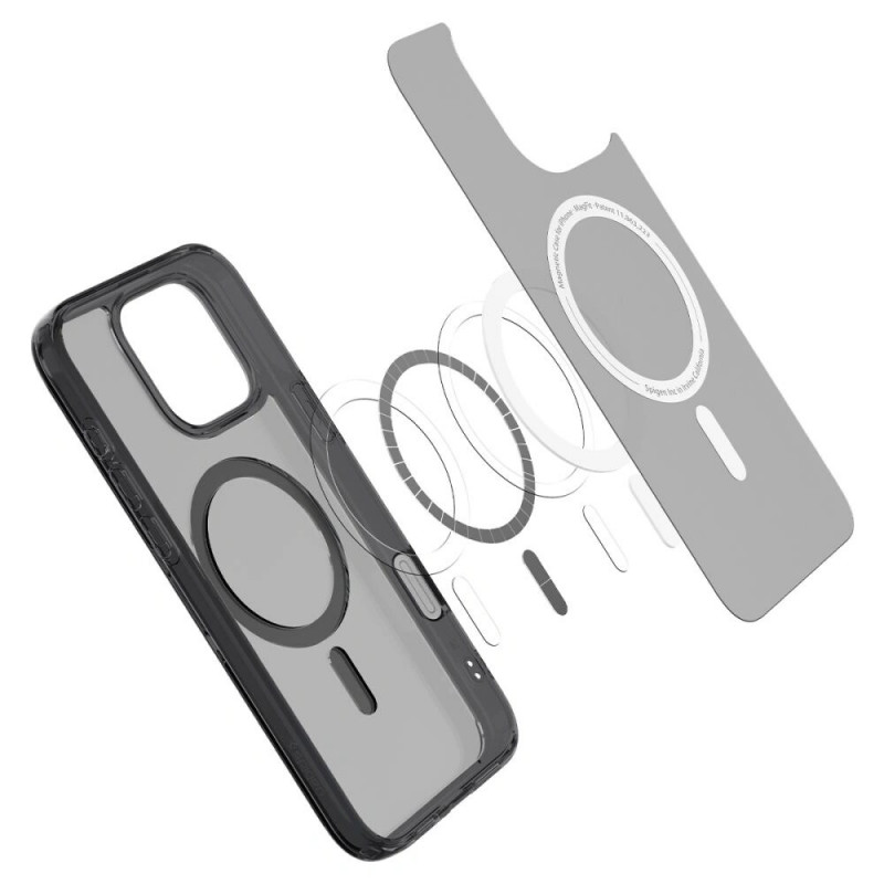 Capa Spigen Ultra Hybrid T Mag MagSafe para Apple iPhone 16 Pro, Frost Black
