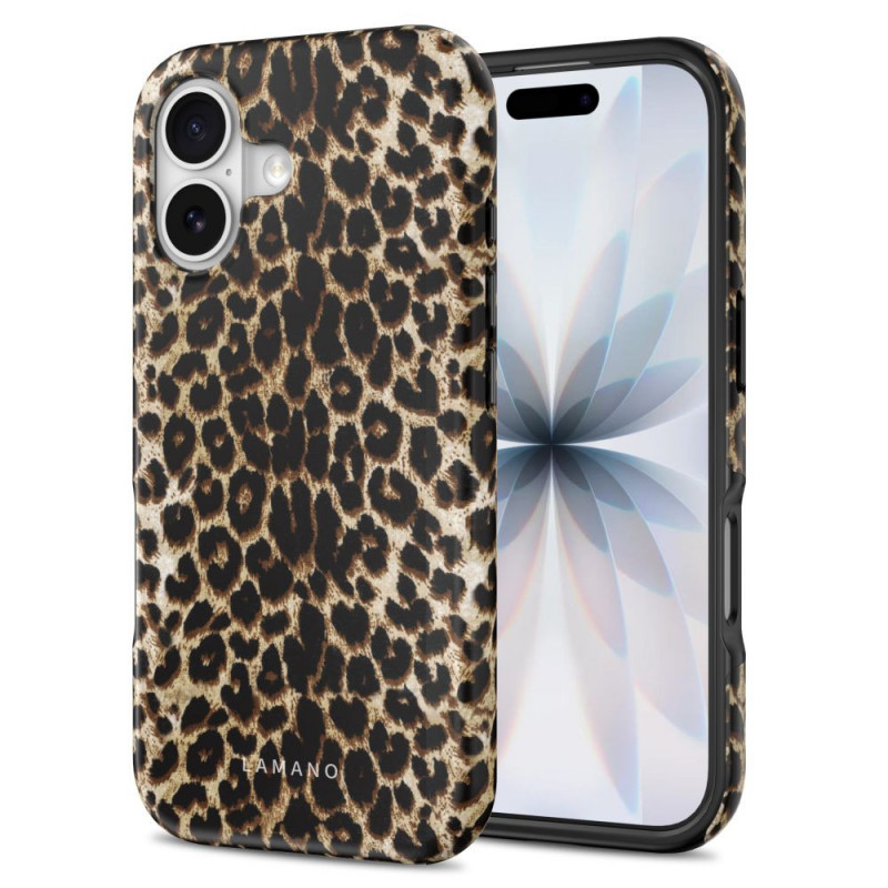 Capa Tech-Protect Lamano MagSafe para Apple iPhone 17, Exotic Touch, castanho e bege