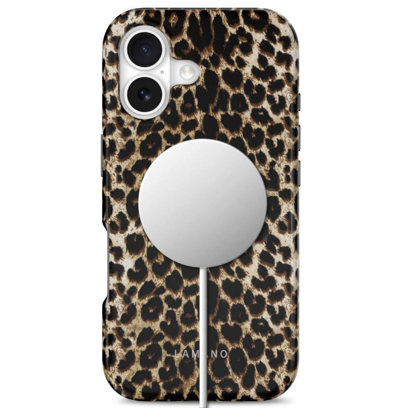 Capa Tech-Protect Lamano MagSafe para Apple iPhone 17, Exotic Touch, castanho e bege