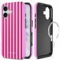 Capa Tech-Protect Lamano MagSafe para Apple iPhone 17, Candy Crush, vermelha e rosa