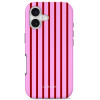 Capa Tech-Protect Lamano MagSafe para Apple iPhone 17, Candy Crush, vermelha e rosa