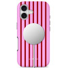 Capa Tech-Protect Lamano MagSafe para Apple iPhone 17, Candy Crush, vermelha e rosa