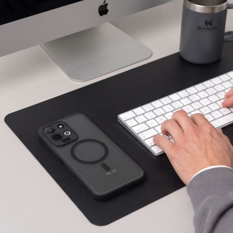 Capa MagSafe Magmat Tech-Protect para Xiaomi Redmi 17 4G / 5G, Preto Mate
