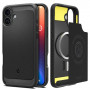 Capa Spigen Rugged Armor Mag MagSafe para Apple iPhone 16, preto mate