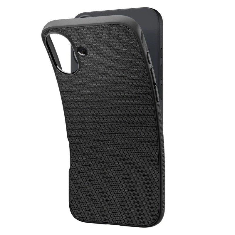 Capa Spigen Liquid Air para Apple iPhone 16, preto mate