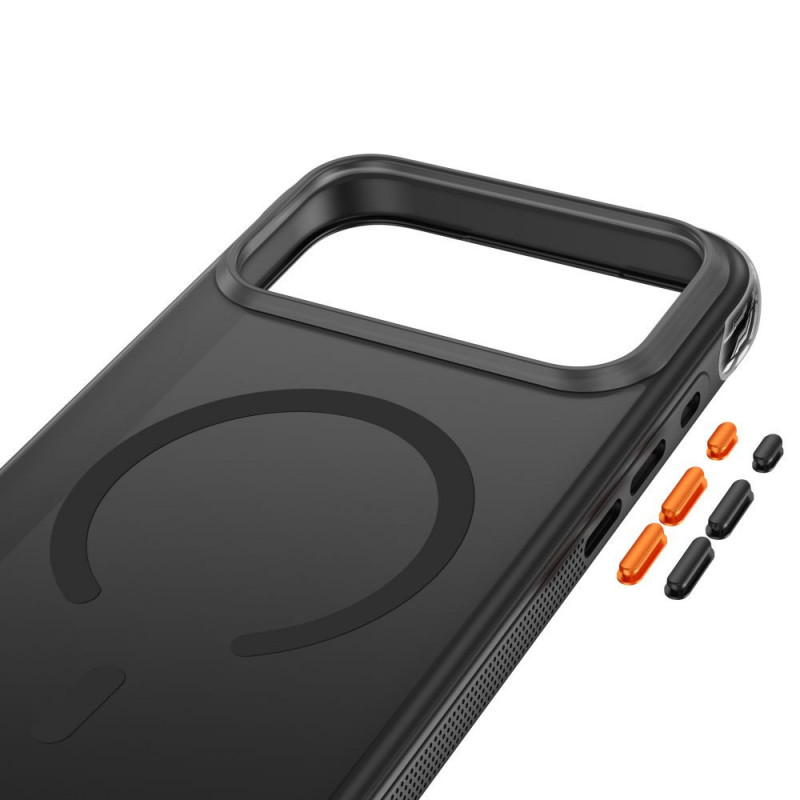Capa Tech-Protect MagAir MagSafe CC para Apple iPhone 17 Pro Max / 18 Pro Max, preto mate