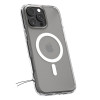 Capa Ultra Hybrid Mag MagSafe Spigen para Apple iPhone 16 Pro, transparente frost