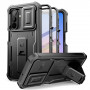 Tech-Protect Kevlar Cam+ 2-Set capa robusta para Samsung Galaxy A17 / A18 4G / 5G, preta