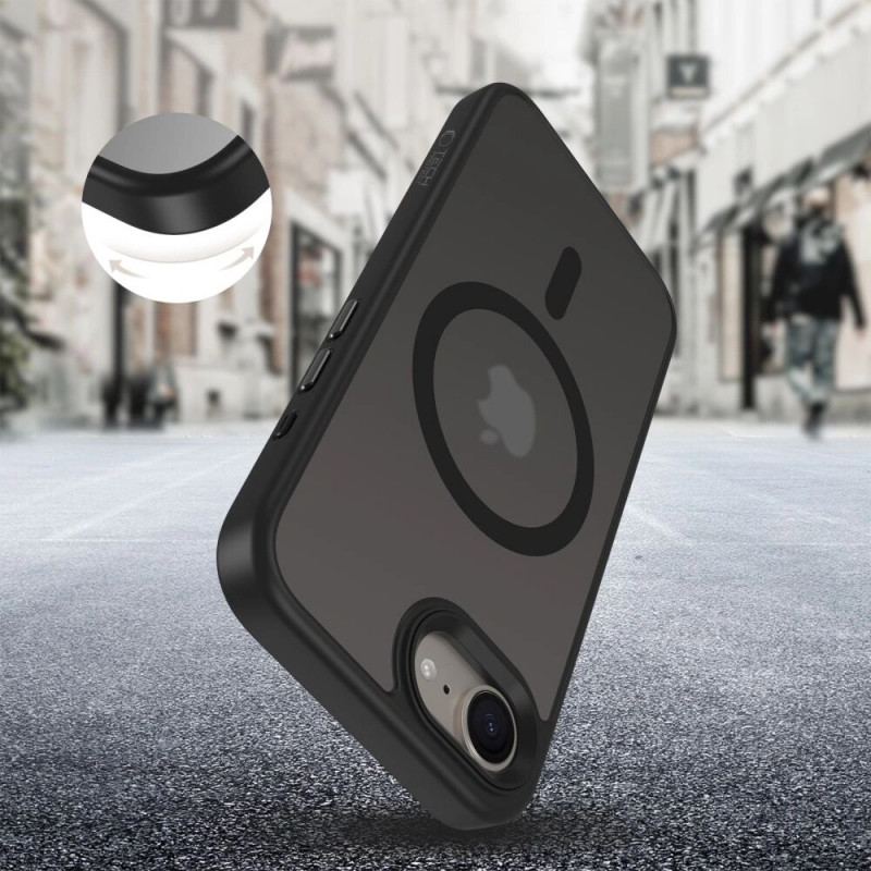 Capa Magmat MagSafe Tech-Protect para Apple iPhone 17e / 16e, preto mate