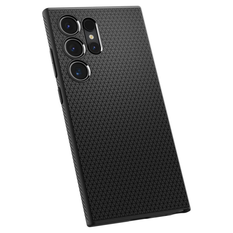 Capa Spigen Liquid Air para Samsung Galaxy S24 Ultra, preto mate