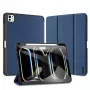 Capa Domo Dux Ducis com aba e smart sleep para Xiaomi Pad 6 / 6 Pro, azul