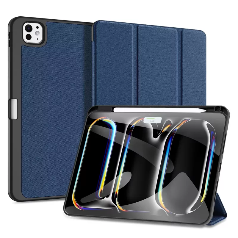 Capa Domo Dux Ducis com aba e smart sleep para Xiaomi Pad 6 / 6 Pro, azul