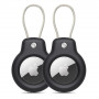 Capa Tech-Protect Rough Vein para Apple AirTag, preta (2 un.)