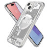 Capa Spigen Ultra Hybrid Mag com MagSafe para Apple iPhone 15 Plus / 14 Plus, Zero One, branca