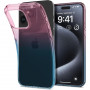 Capa Liquid Crystal Spigen para Apple iPhone 15 Pro, rosa degradê