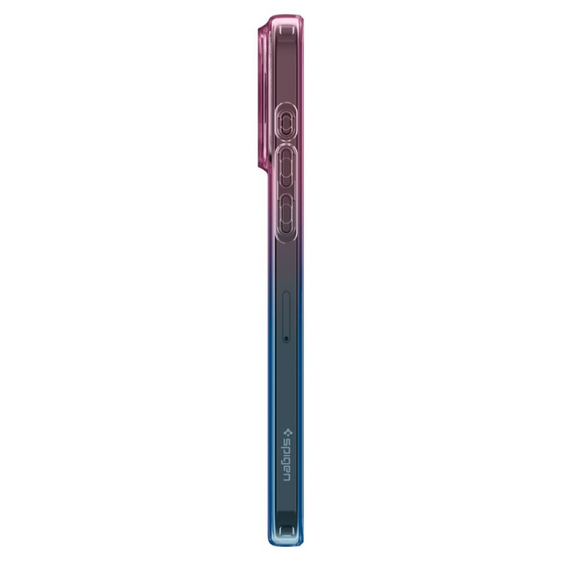 Capa Liquid Crystal Spigen para Apple iPhone 15 Pro, rosa degradê