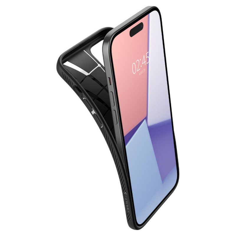 Capa Spigen Liquid Air para Apple iPhone 15 Plus / 14 Plus, preto mate