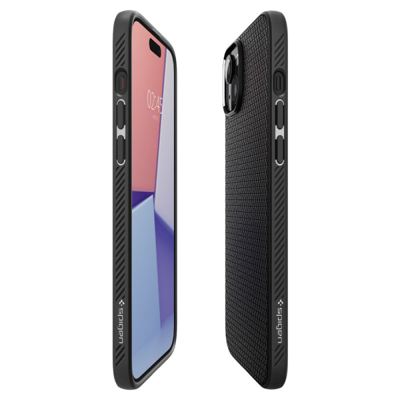 Capa Spigen Liquid Air para Apple iPhone 15 Plus / 14 Plus, preto mate