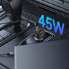Tech-Protect CC03 Carregador de automóvel de 2 portas USB-A / USB-C, PD 45W / QC 3.0, preto